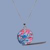 Exquisite Enamel Color Rose Flower Necklace Single Product Color Handmade Enamel Ladies Line Geometric Sweater Chain