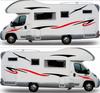 2 seite Für Caravan Anhänger Camper Van Auto Vinyl Grafik Aufkleber Aufkleber Streifen