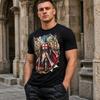Tempelritter T-Shirt Kreuzritterhemd, Tempelritter Tee, Mittelalterlicher Krieger