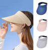 Casquettes Visor Vides Réglables pour Femmes Chapeau de Soleil Anti-UV Chapeaux de Paille Mode Unisexe