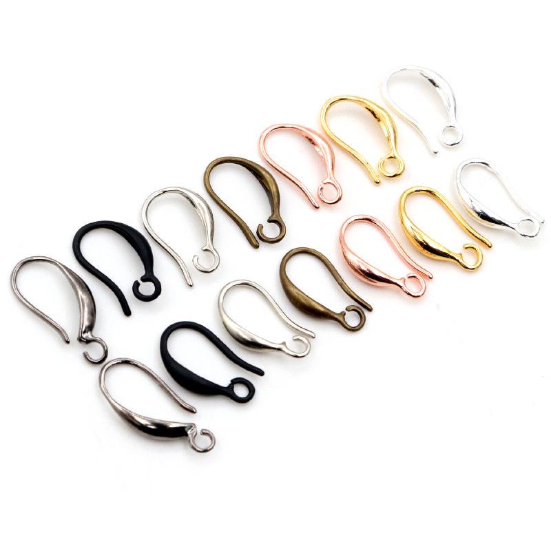 20pcs Pure Copper Plated Ear Hooks for DIY Jewelry, Earrings & Crafts