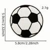 Buntes Cartoon-Fußball-Stick-Aufbügel-Patch-Abzeichen für Kleidung