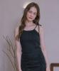 LULUCHOU Ribbon Halterneck Top - Black