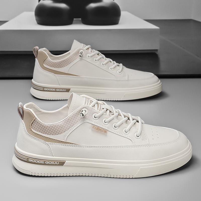 Casual Sports Shoes Men'S All-Match Wear-Resistant Men'S Shoes Fashion Skateboarding Shoes for Men Leisure Running Shoes Leather Shoes Men