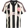 Striped Loose V-Neck Short Sleeve T-Shirt Women Tops Magic-White KC0672