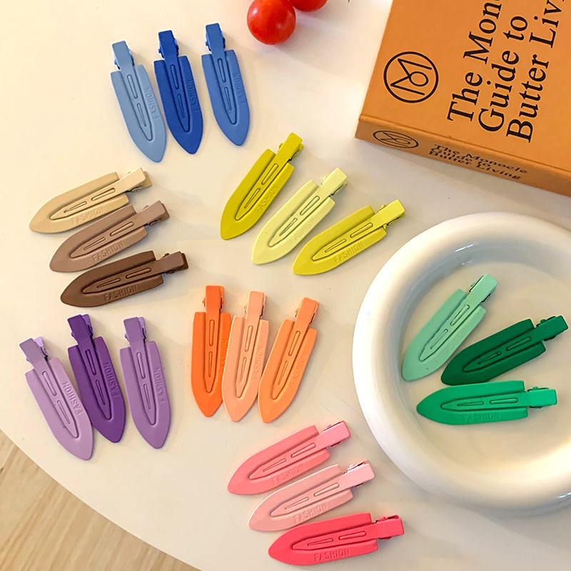 New Seamless Hair Clip Women Acetate Sheet No Bend Bangs Clip Duckbill Clip Hairpins Hair Styling Tool Women Girls