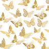 3D Butterfly Wall Decor 48 Pcs 4 Styles 3 Sizes, Butterfly Decorations for Butterfly Birthday Party Decorations Cake Decorations, Removable Stickers