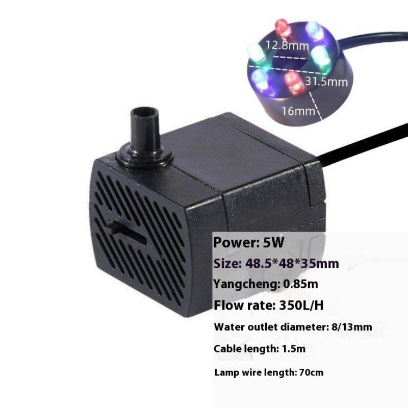Īpaši klusa zemūdens ūdens strūklakas sūkņa filtrs dīķim akvārijam ūdens sūknis tvertnes strūklaka AC220V