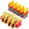 Taco Houders Borden 4-Sleuf Tortilla Rek voor Taco Schelpen Herbruikbare Crêpe Feest Serveerborden Tortilla Display Rek