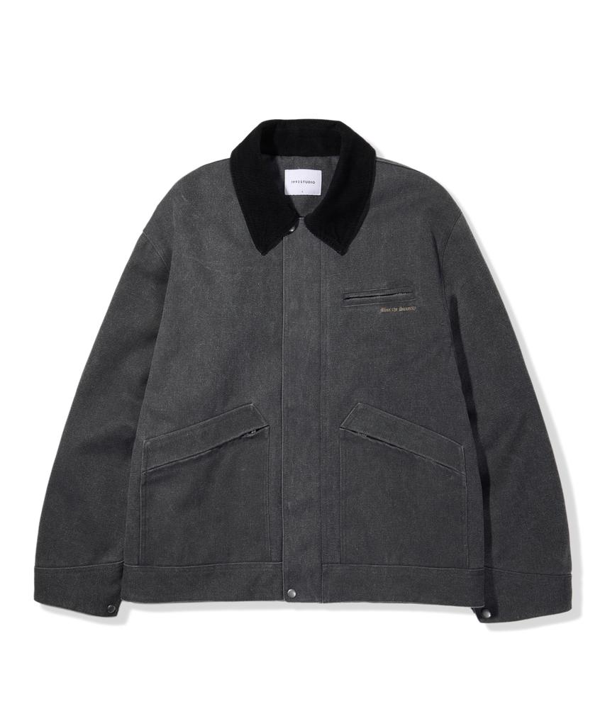 1993Studio Vintage Washed Detroit Work Jacket_Charcoal