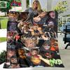 3D Fashion Hip-hop Singer J-Juice WRLD Flannel Adult and Children's Blanket Sofa Bed Decoration Blanket Portable Blanket Gift