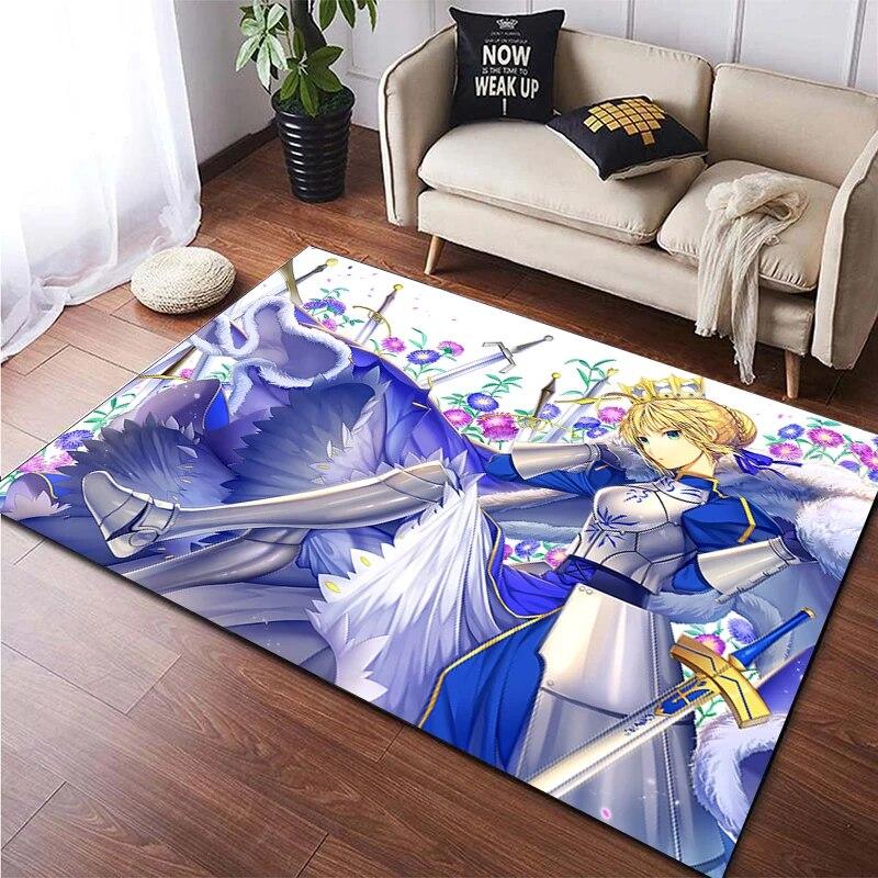 Fate Area Rug Large Rug Rug For Living Room Kid Bedroom Decoration Children Playing Floor Mat Comic Anti-Slip Mat