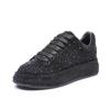 Fashion High Top Spring Black Women Shoes New Style Fashion 9.5CM Platform Shoes Platforms Sneakers Tide Shine Bling Rhinestone Shoes