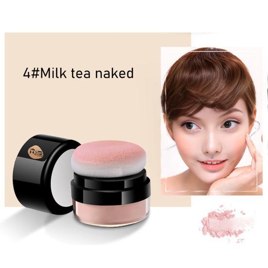 5G Cushion Blush Highly Pigmented Lips Eyes Cheeks Blusher with Soft Puff Lightweight Women Makeup Natural Loose Powder Face Blush