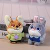 Zoo Animal Plush Pendant Doll Toy Stuffed Keychain Backpack Bag Ornaments Cute Judy Nick Fox Rabbit Kids Christmas Gifts