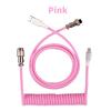 3M USB  Type C Keyboard Wire Mechanical Keyboard Aviator Desktop Computer Aviation Connector Mechanical Keyboard Coiled Cable