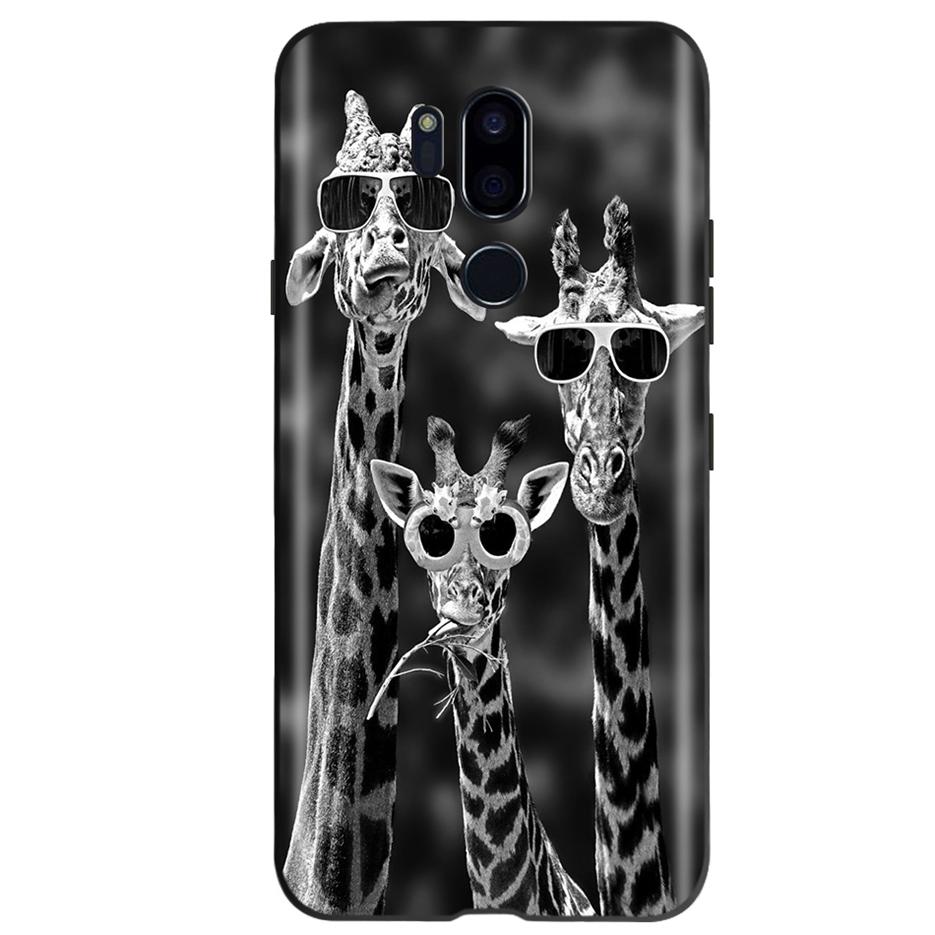 For LG G7 ThinQ Case G710 LM-G710 Cute Cat Butterfly Shockproof Soft Silicone Phone Case For LG G7 ThinQ Back Cover 6.53'' Coque