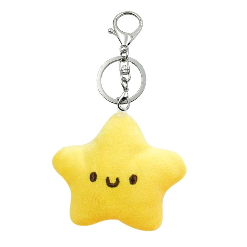 Backpack Purse Star Pendant Plush Toy Bag Charm Gift for Girlfriend