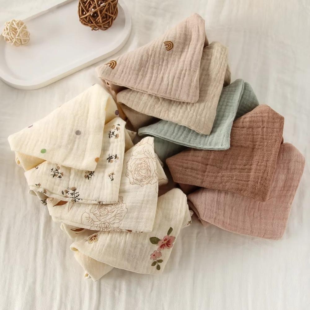 Nouveau 3/5 Pièces Haute Qualité 6 Couches Coton Pur Gant de Toilette en Coton Gaze Absorbante Coton Serviettes pour Bavoirs de Nouveau-né Serviettes Carrées Douces