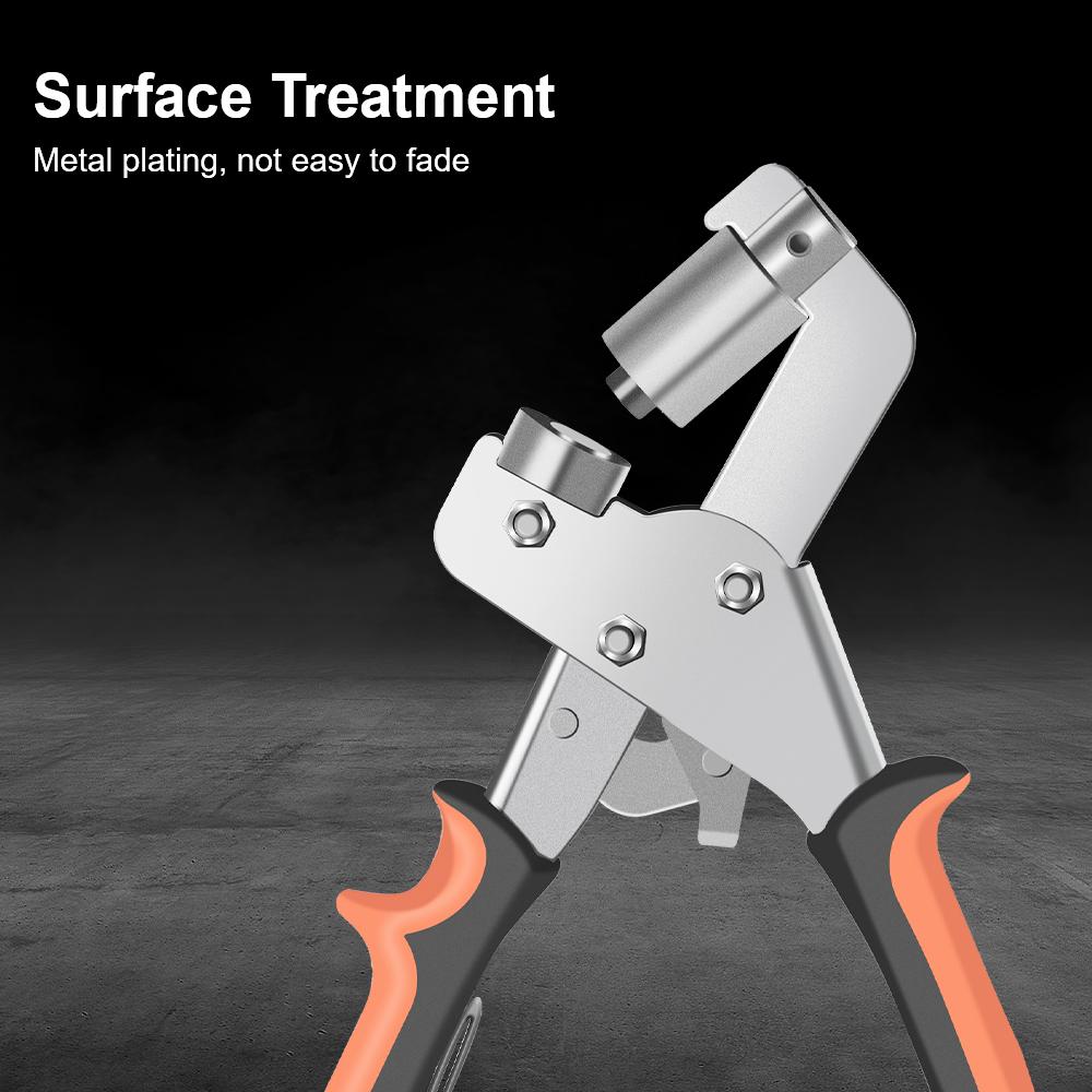 Metal Air Hole Rivet Plier Grommet Eyelet Plier Kit 3/8 Inch 10mm Eyelet Installation Tool Handheld Hole Punch Leather Eyelet Puncher
