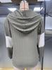 Women S Color Block Hooded Zip Up Casual Warm Knit Coat