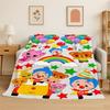 Cute Plim Plim Cartoon Soft Flannel Throw Blanket,Cozy Blanket for Bed,Couch,Sofa,Bedroom,Living Room,Travel,Picnic Kids Camping