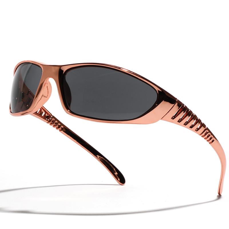 Punk Y2K Sunglasses Women Goggle Luxury Brand Wrap Square Sun Glasses 2000'S Shades Eyewear UV400 Female Designer Eyeglasses