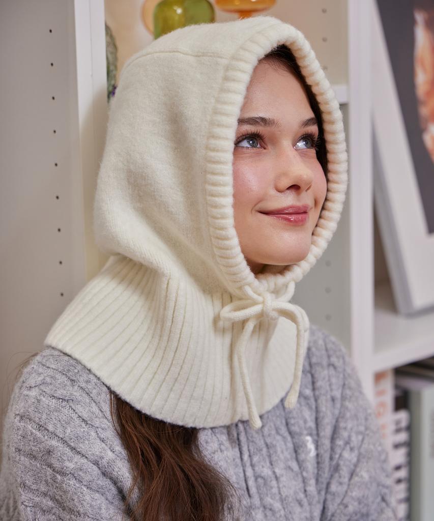 BELLOL Soft Knit Hooded Balaclava Ivory