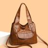 A Large-capacity Fashionable Versatile and Niche Soft Leather Single-shoulder Underarm Bag for Commuting