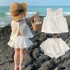 Girls' Clothing Baby Sweet Hollow Cotton Set Summer Stylish Backless Vest Two-piece Set