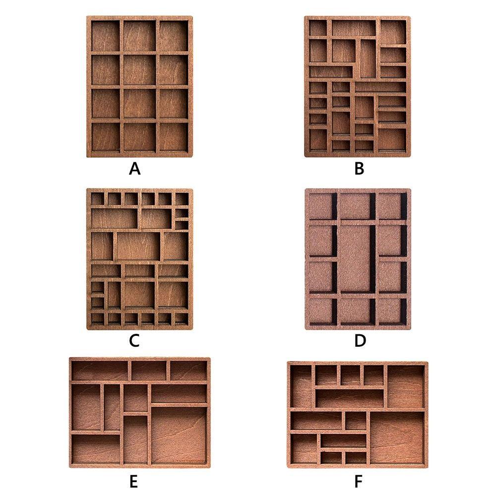 Compartments Miniature Trinket Shelf Variety Grids Dollhouse Shelf NEW Mini Jewelry Holder Toy