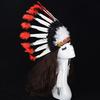 Indian Chief Style Hat Feather Headdress Thanksgiving Day Carnival Cosplay Props