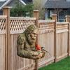 Sasquatch Vogelhäuschen Harz Sasquatch Skulptur Outdoor Futterspender Skelett Dekorative Vogelhäuschen für Baum Hinterhof Garten Kunstdekoration