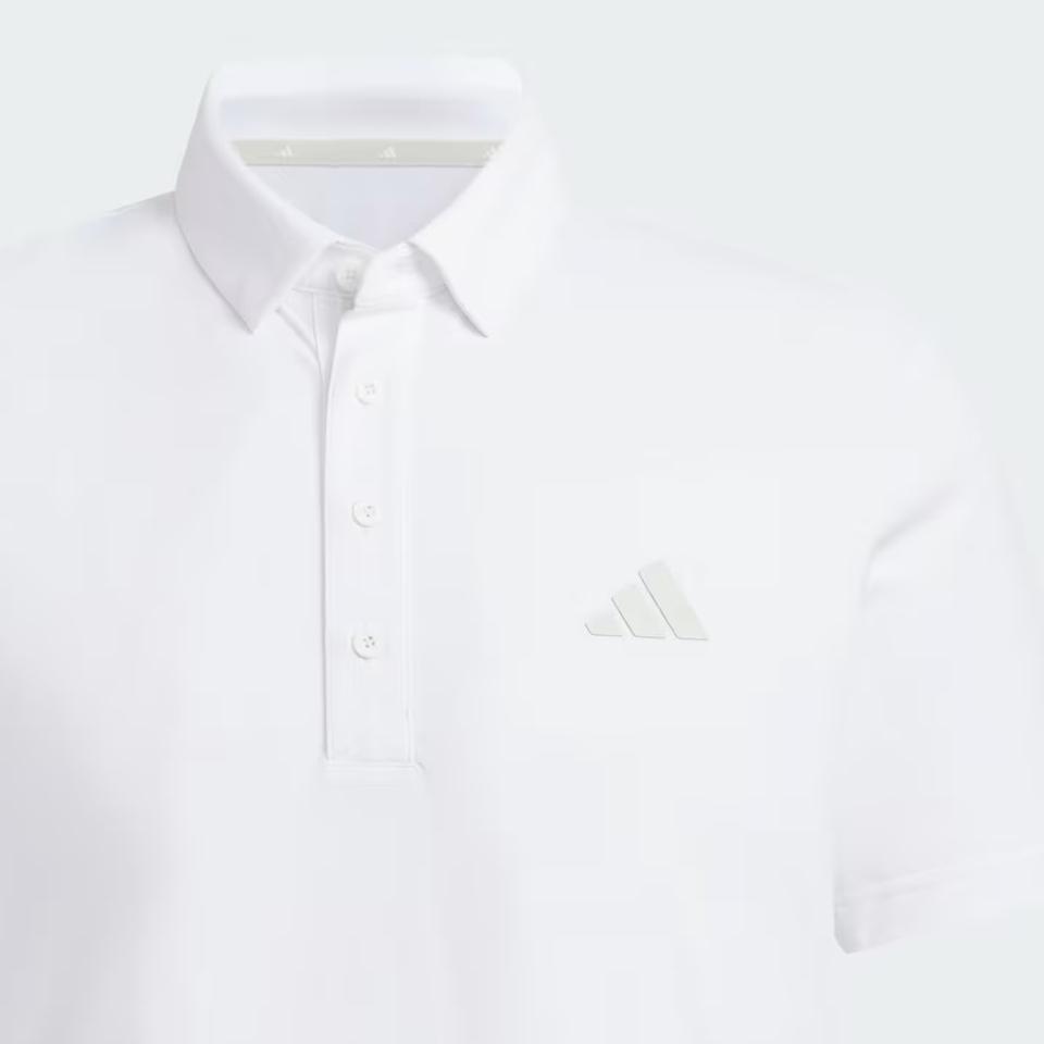 adidas Golf Clothing Men's White Polo Collar Moderate JZ4310