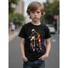 Cool Motorcycle Graphic Print Children T-Shirt Kid Tee Shirt Round Neck Surfing Beach Boy Girl Tshirt Summer Short Sleeve