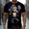 Animated Style Summer 3D Printed Large-sized Men's T-shirt Is Loose Comfortable Easy-going and Casual Suitable for Daily Wear