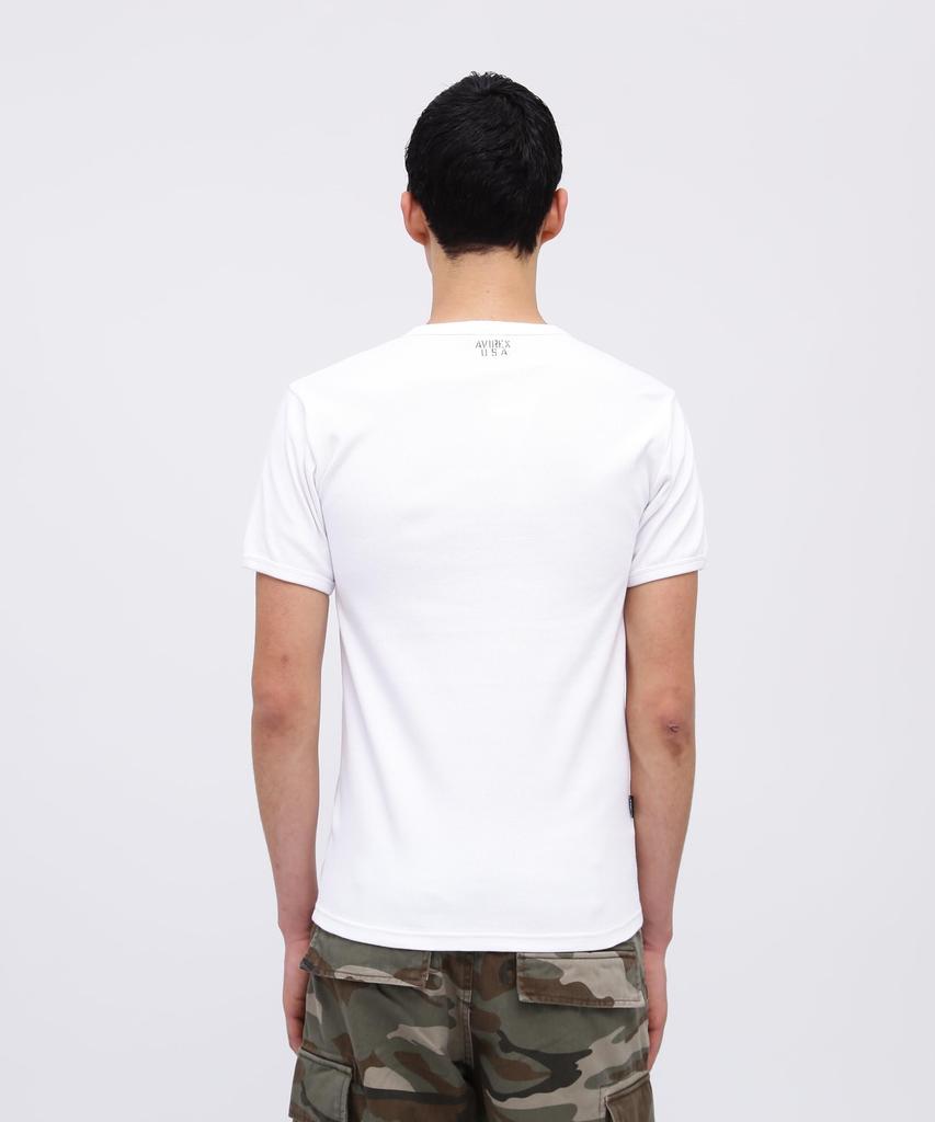 AVIREX DAILY RIB HENLYNECK TEE 6143504 Men's L White
