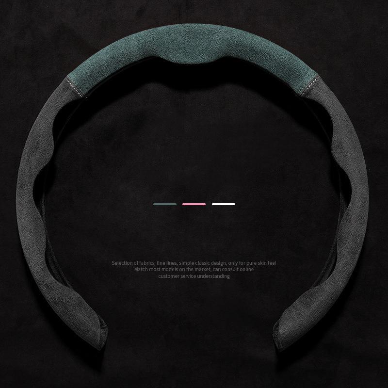 Car Steering Wheel Cover Suede Leather Booster Cover For Honda Accord CRV HRV Civic Fit Jazz Odyssey Car Accessories