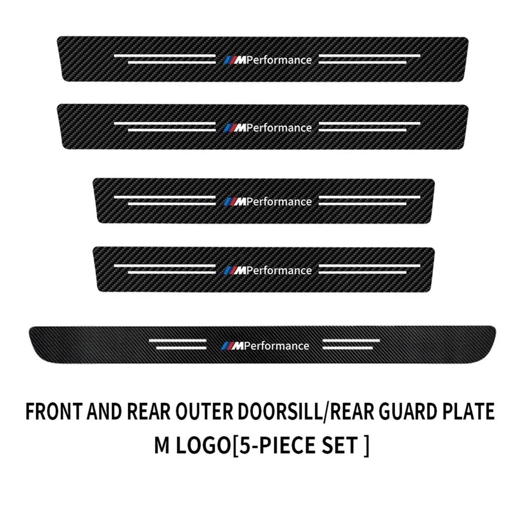 Hot 2025 New Leather Car Door Sill Anti Scratch Protector Sticker for Bmw Performance E46 E90 E60 F10 F30 E39 E36 F20 E87 G30 E9