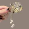 Mode Strass Quaste Perle Haar Krallen Blumen Haar Clip Frauen Barrettes Pferdeschwanz Halter Haarnadeln Haar Zubehör Geschenke