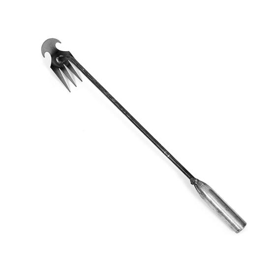 Uprooting Weeding Tool Garden Rake with Long Handle High Strength Polished Surface Weed Remover Tool Garden