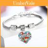 Exquisite Family Members Inlaid Colorful Rhinestone Love Heart Bracelet Gift For Loved Ones