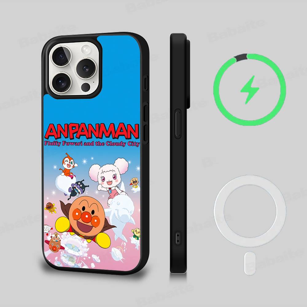 Bread Superman Black For Magsafe Magnetic Phone Case For IPhone 16 15 17 Pro Max 11 12 13 14 Plus Cover