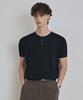 COSTUME O’CLOCK Structured Slim Fit Henley Neck Half Knit 5 Color Cooskt073