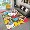 Sanrio Cartoon Mädchen Teppich Neuer Hello Kitty Katze Teppich für Schlafzimmer Wohnzimmer Zuhause Sofa Dekor Kinder Krabbelmatte