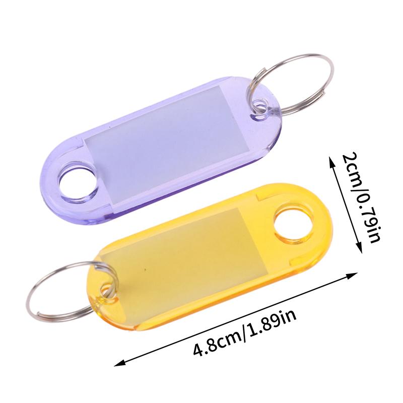 10 buc Breloc Multicolor Etichete de Identificare Chei Etichete Etichete de Identificare Bagaje Card de Clasificare Număr El Inele Chei Breloc Culori Aleatorii