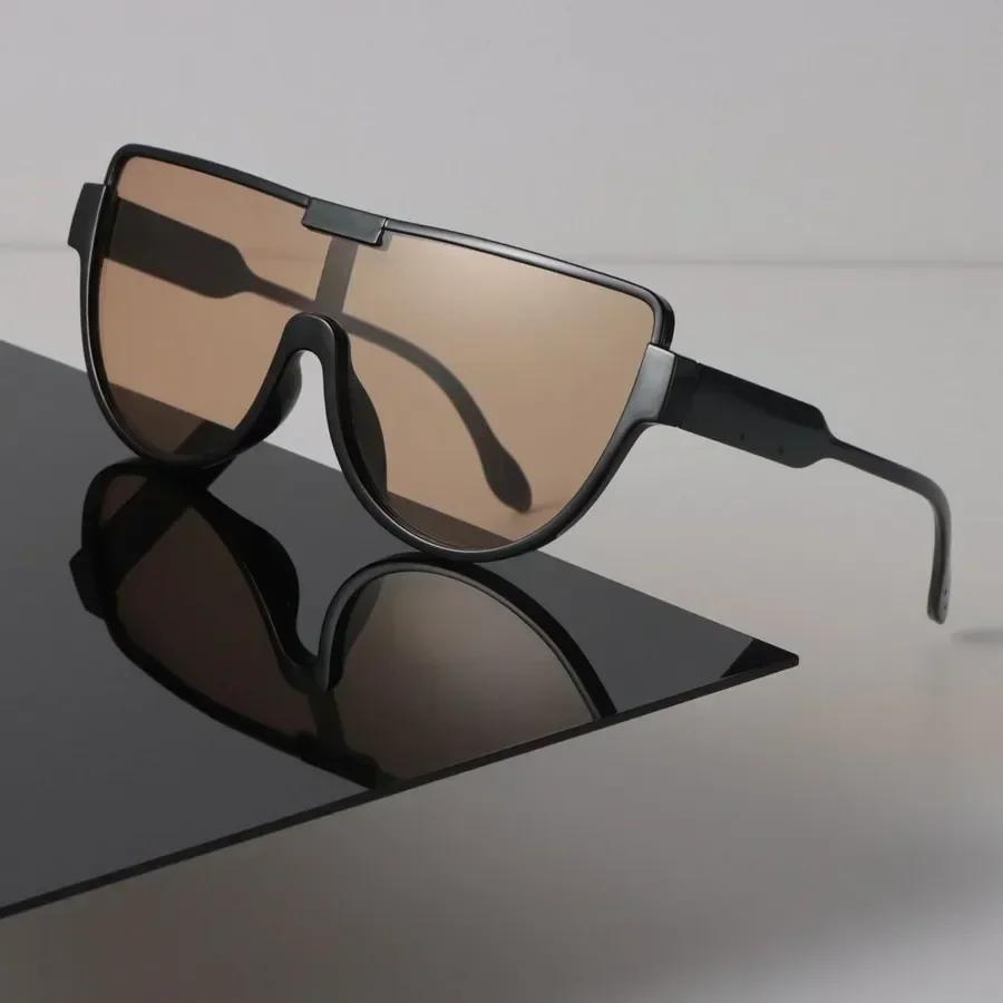 Lunettes de soleil carrées rétro pour femmes, monture en plastique tendance, lunettes de soleil vintage pour hommes, lunettes surdimensionnées élégantes