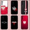 Kunstvlag van Polen Telefoonhoesje Siliconen Zacht Voor Samsung S25,S24,S21,S22,S23,S30,Ultra,S20,Plus,Fe,Lite
