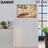 Vintage Pizza Poster Metal Tin Sign Pizza Metal Signs for Pizza Shop Home Wall Art Decor Plaque Accessories