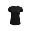 Einfarbiges T-Shirt mit lockerem Schnitt und Rundhalsausschnitt Damenoberteile Schwarz 1370867-001